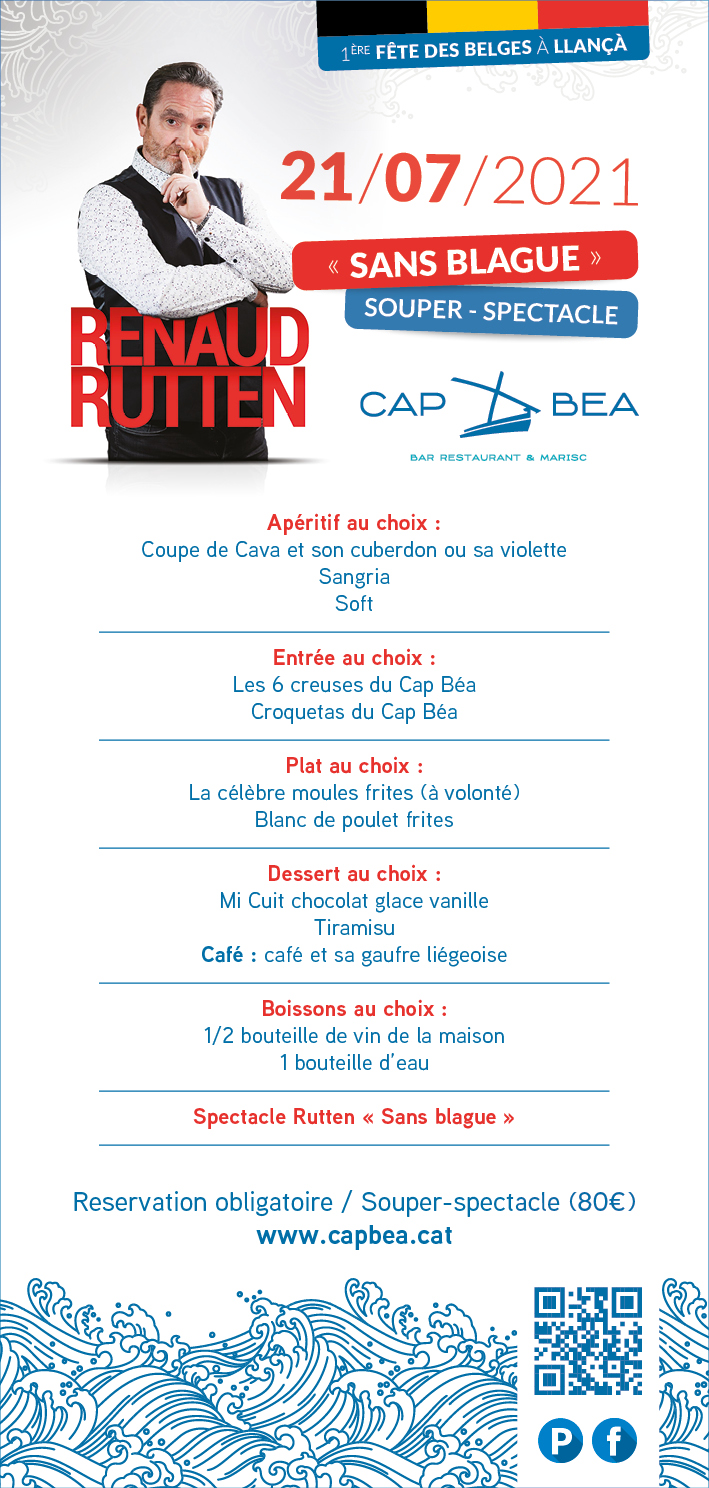 Menu Cap Bea - spectacle Renaud Rutten